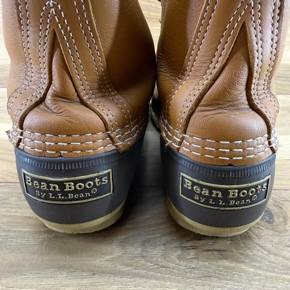 LL Bean Boots Duck Boots Womens 8‎ M Lace Up Waterproof Snow Rain Boot